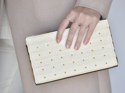 the 101 clutch mini in black & white