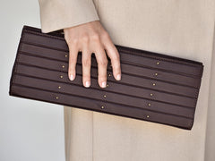 the 101 clutch in oxblood